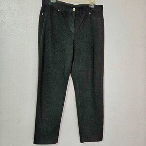 CHICO'S  WOMEN BLACK CASUAL HIGH RISE ACTIVE WEAR PANTS. SIZE 2